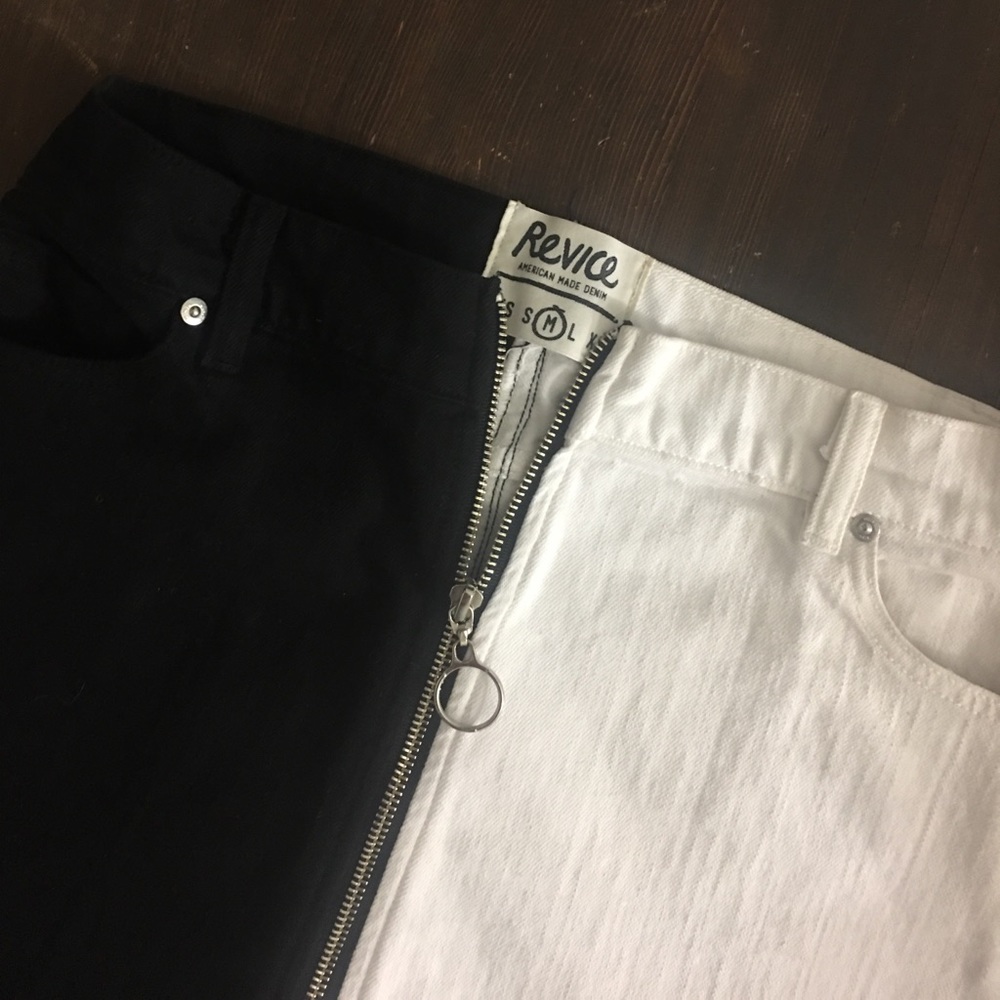 Revice Denim Ying Yang Skirt